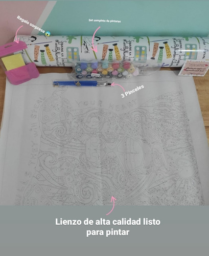 Entrega Inmediata Paint By Numbers 16 X 20 Pulgadas Lago