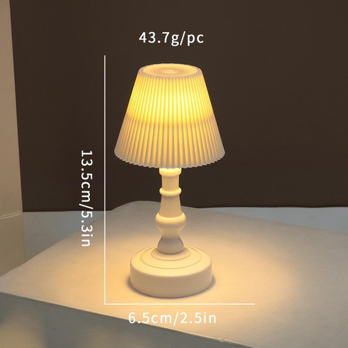 3 Lámpara De Mesa Led, Lámpara De 5,31 X 2,56 Pulgadas