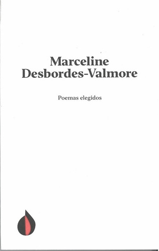 Imagen 1 de 3 de Poemas Elegidos, Marceline Desbordes Valmore, Ilus