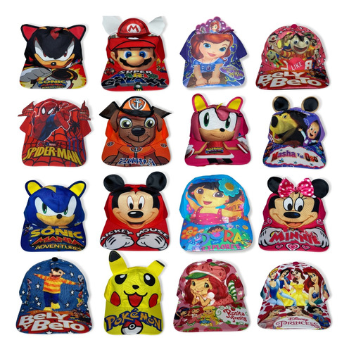 Paquete 56 Gorra Infantil Niño Niña Regalo Mayoreo Sublimada