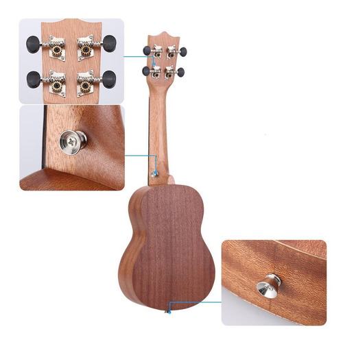 Ukulele Oferta Ukelele Acústico Soprano Sapele 15 Traste