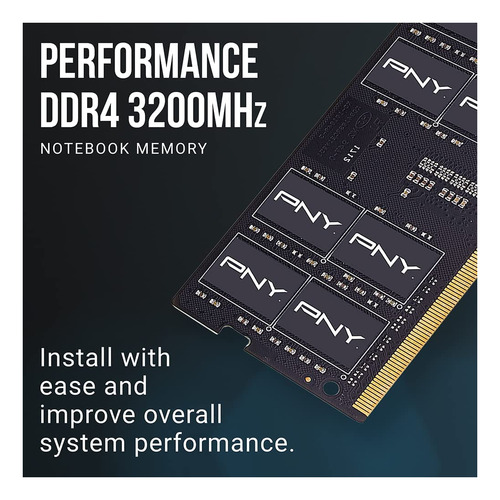Memoria Ram Pny Performance, 16gb(2x8gb) Ddr4 3200mhz Sodimm
