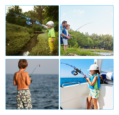Combinação Completa De Vara De Pesca Para Crianças... Telesc