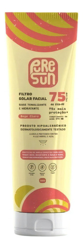 Filtro Solar Facial Pure Dia A Dia Tonalizante Cores Sun 50g