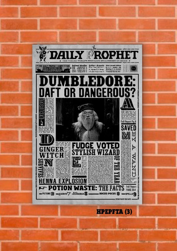 Cuadros Poster Harry Potter El Profeta Xl 33x48 (fta (3))