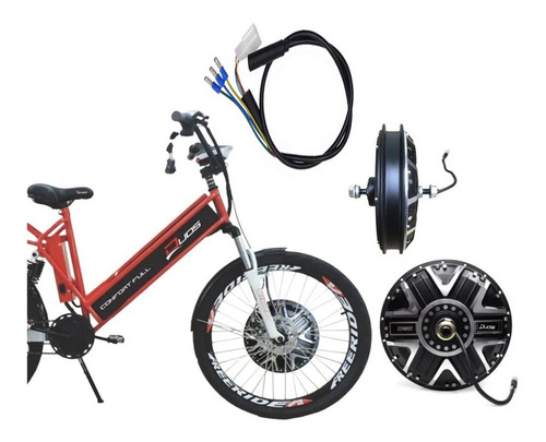 Motor Dianteiro A Disk Bicicleta Elétrica 800w 48v Duos Bike