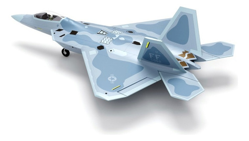Jato Xfly F-22 Pnp 4s Raptor 2 Turbinas 40mm Rc Aeromodelo Cinza