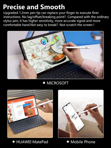 Lápiz Goojodoq Capacitivo Android/ios iPad+ 3 Regalos +envío