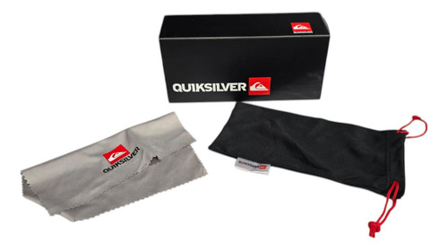 Gafas De Sol Quiksilver Pro Bolsa Paño Caja , Proteccion Uv Azul/bandera