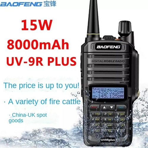 Radios Baofeng Uv9r Plus Dual Band Vhf Uhf Ip67 Agua Golpes 