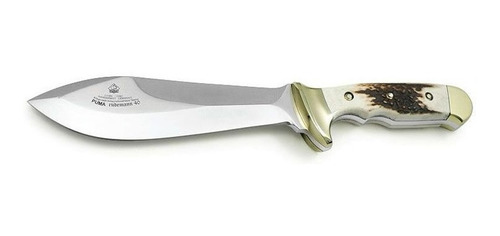 Imagen 1 de 7 de Cuchillo De Caza Puma Rudemann 40 17,2cm Aleman Funda Cuero