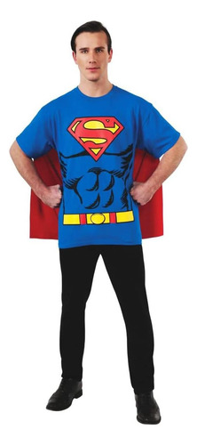Rubies Dc Comics Superman Disfraz De Disfraz Con Cape Para Fiestas Temáticas Y Halloween, Azul, X-large