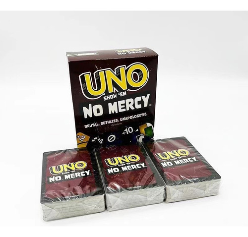 Mattel Uno No Mercy Card Games Pocket-size For Party Fun