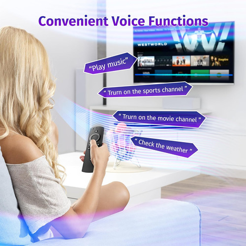 Control Remoto De Voz Para Fire Tv Stick/cube/lite/4k, No Para Televisores Insignia Pioneer Smart