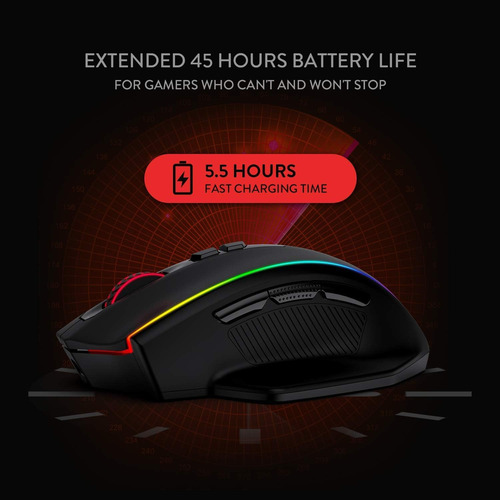 Redragon M686 Wireless Gaming Mouse, Dpi Gamer Mouse Con Sen