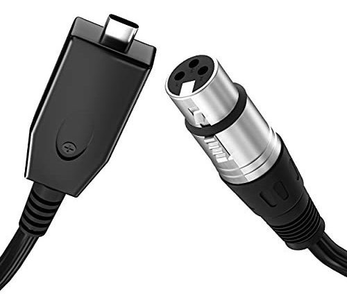 Iukus Cable Usb C A Xlr Hembra, Cable De Micrófono Usb C Tip