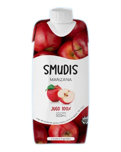  Jugo De Manzana 500 Ml Smudis Sin Tacc