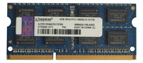 Memoria Kingston 4gb 10600 Ddr3 1333 1.5v Acr512x64d3s13c9g