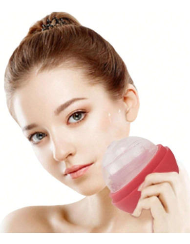 Rodillo Hielo Silicona Cara  Molde Facial Rollerface Silicon