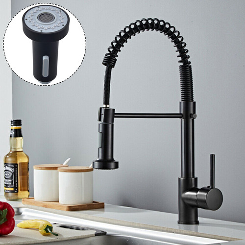 Faucet Tap Black Fixtures For Kitchen G1 / 2 Metal Tube