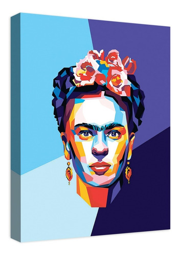 Cuadro Moderno Lienzo Canvas Frida Kahlo Abstracto 