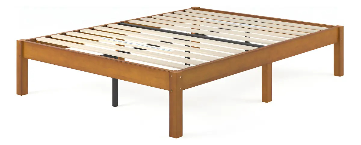 Base De Cama Zinus 2 Plazas 150x190x30cm Ellie Color Café
