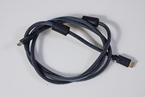 Cable Hdmi A Hdmi Mallado Con Filtro 1.8m Negro Full Hd