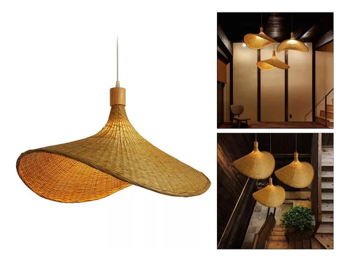 Luces Colgantes De Mimbre De Estilo Nórdico Moderno