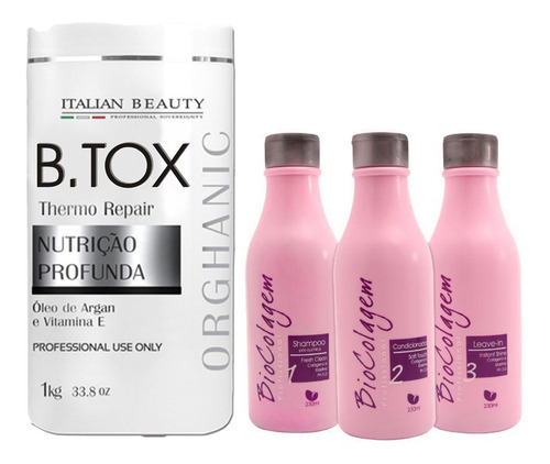 Kit Pós Progressiva Hidratação Profunda Btox Selafix Fit Bsk