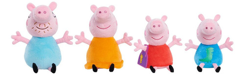 Peppa Pig Juego De 4 Animales De Peluche Pequeños Para La . Color Multicolor