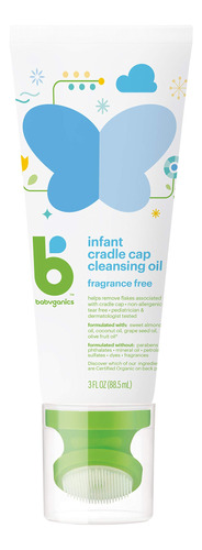 Babyganics Aceite Limpiador Cradle Cap De 3 Onzas Liquidas