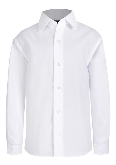 Camisa Blanca Niño Vestir Manga Larga Elegante Zilerys T4-20 Meses sin intereses