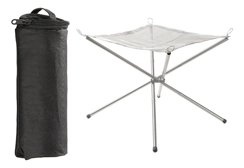 Chimenea De Malla Para Acampar, Malla Calefactora, Soporte L