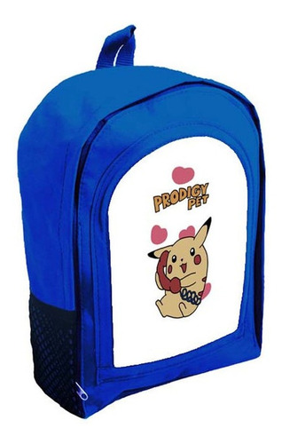 Mochila Azul Infantil  Nena Nene Pikachu Tt21