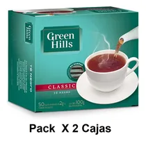 Comprar Te Green Hills Clasico 50 Saquitos Pack X 2 Cajas