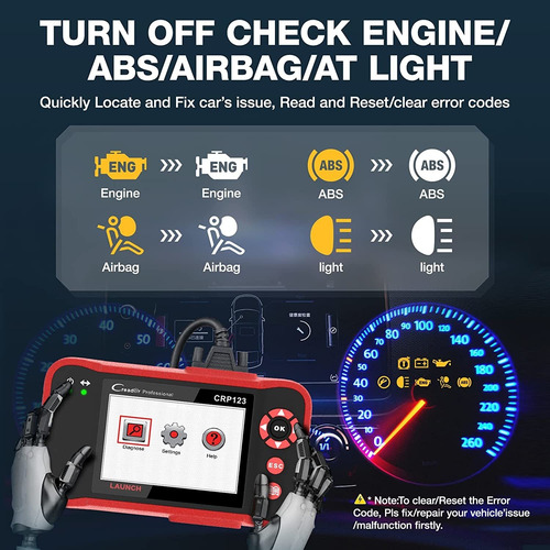 Imagen 4 de 8 de Lanzamiento Obd2 Crp123 Engine/abs/srs Scanner