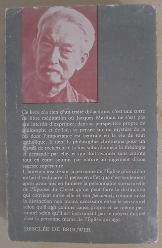 De L'église Du Christ - Jacques Maritain (Usado)