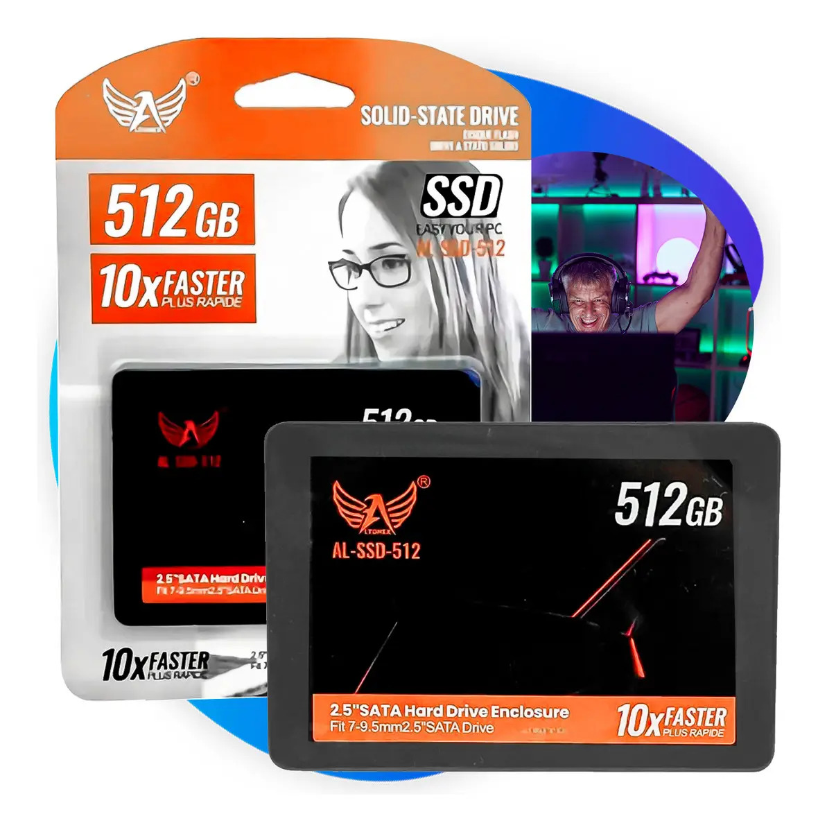 Ssd Disco Rígido Interno 512gb 2,5 Sata 3 - 6gb/s Desktop 550mb/s - Alta Velocidade E Performance Para Pc E Notebook
