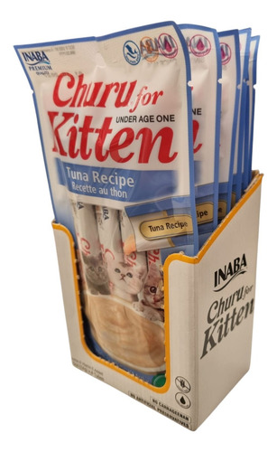 Premio Churu Gato Kitten AtĂșn Caja Con 6 Sobres De 4 Tubos