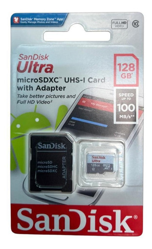Tarjeta Micro Sd Sandisk Ultra 128g