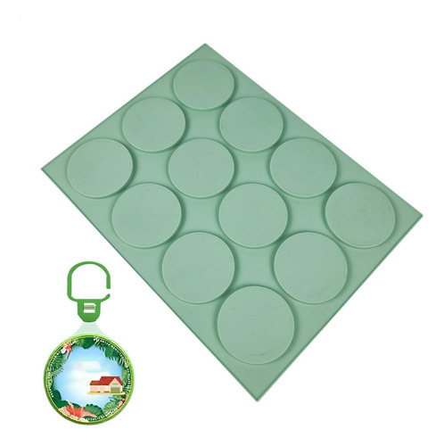 Molde De Silicona Para Jabones 12 Cavidades Redondas Para Ja