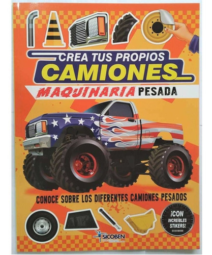 Libro Infantil Stickers - Camiones: Maquinaria Pesada