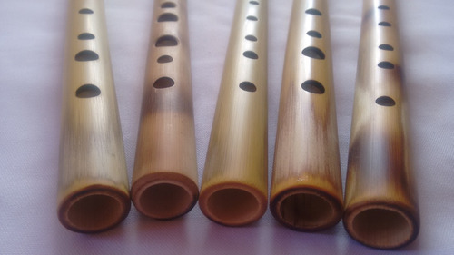 Imagen 3 de 5 de Flauta Pinkuyo Bambú Taichibamboo