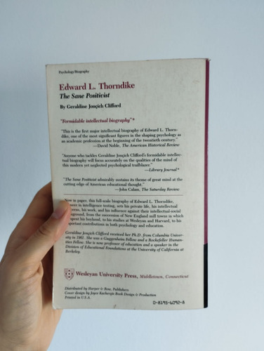 Edward L. Thorndike: El Positivista Sano (inglés) - Clifford (Usado)