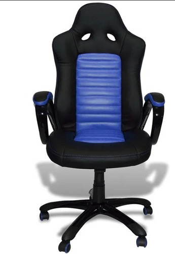 Silla Ref. Pregamer Ergonomica, Basculante Color Negro/azul