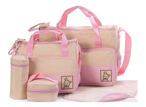 Bolso Maternal 5 Piezas, Impermeable C/cambiador Bol2762