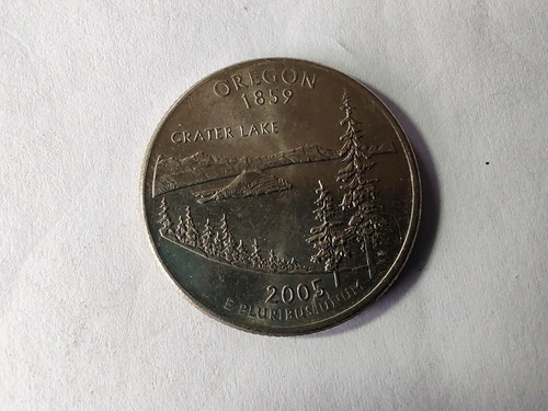 Moneda Estados Unidos 25 Cents 2005 Oregón (x1144