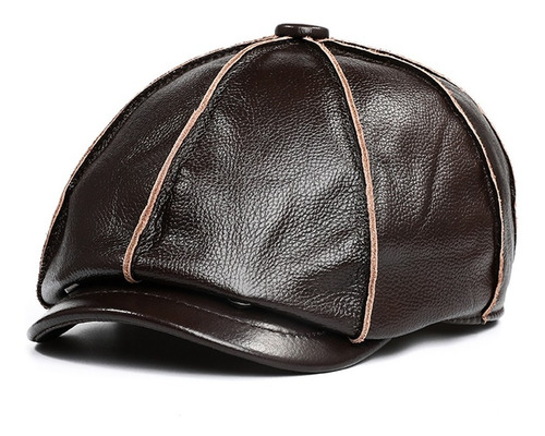 Boina Gorra Cuero Genuino De Vaca - Exclusivo
