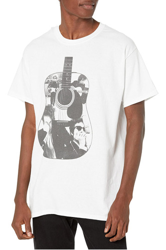 Bob Dylan Acoustic Images Tee, Blanco, Grande