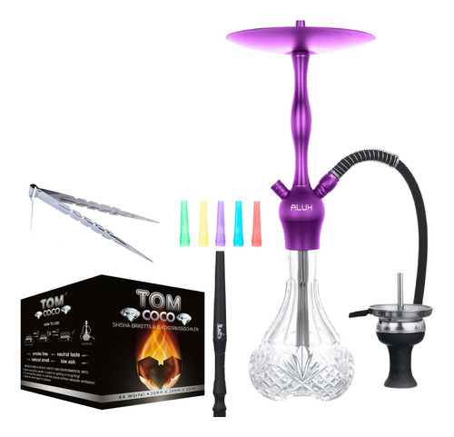 Shisha Alux Admiral Purple Con Servicios Premium (60cm)